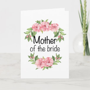 Hochzeitsgeschenk für Mama der Braut Karte