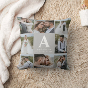 Hochzeitsgeschenk für mehrere Fotos Kissen