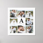 Hochzeitsgeschenk für mehrere Fotos Leinwanddruck (Vorderseite)