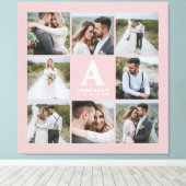 Hochzeitsgeschenk für mehrere Fotos Leinwanddruck (Insitu (Holzboden))