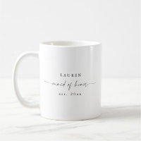 Hochzeitsgeschenk für moderne Trauzeugin Tasse