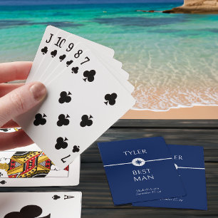 Hochzeitsgeschenk für nautische Trauung Trauzeuge Spielkarten