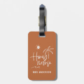 Hochzeitsgeschenk für Palmen, Hochzeitsgeschenk St Gepäckanhänger (Rückseite vertikal)