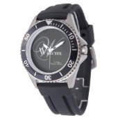 Hochzeitsgeschenk für Trauzeuge, maßgeschneiderte  Armbanduhr (Schrägansicht)