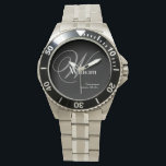 Hochzeitsgeschenk für Trauzeuge Monogram Moderne C Armbanduhr<br><div class="desc">Hochzeitsgeschenk Trauzeuge Monogram Moderne Coole Sportuhr. Geschenk für Ihren Trauzeuge moderne Vintage Monogramm Initial Name und Datum klassische coole Sportuhr. Klicken Sie auf diese Vorlage, um sie schnell und einfach anzupassen. 30 Tage Geld zurück Garantie. Weltweit schnell verschifft. Hochzeitsgeschenk Trauzeuge Monogram Moderne Coole Sportuhr. Erstellt durch den Künstler RjFxx *Copyright...</div>