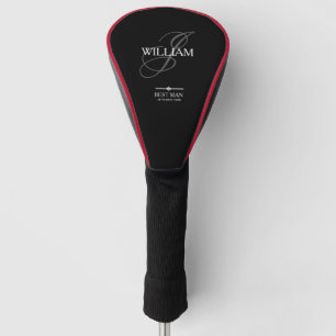 Hochzeitsgeschenk für Trauzeuge Monogramm + Name C Golf Headcover