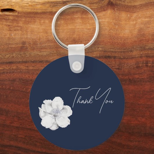 Hochzeitsgeschenk für Trauzeugin Navy Schlüsselanhänger (Rückseite)