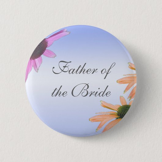 Hochzeitsgeschenk, Gänseblümchen Button (Vorderseite)