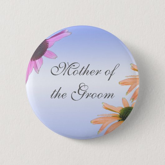 Hochzeitsgeschenk, Gänseblümchen, danke, etc. Button (Vorderseite)