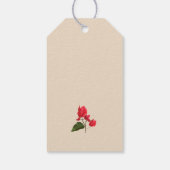 Hochzeitsgeschenk Gefallen Tag mit Bougainvillea B Geschenkanhänger (Rückseite)