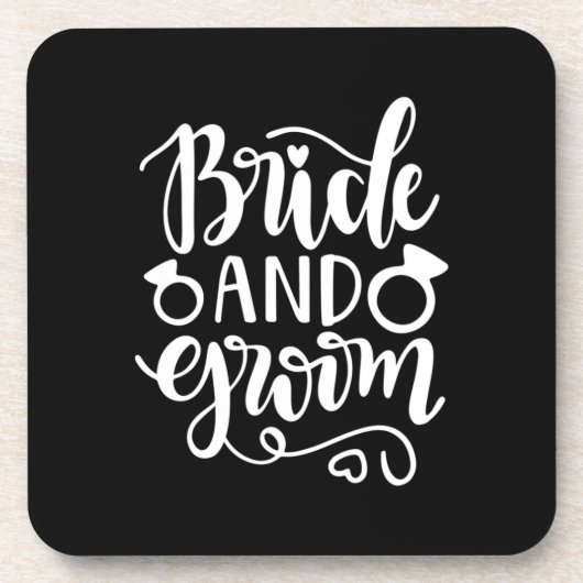 Hochzeitsgeschenk Getränkeuntersetzer (Vorderseite)