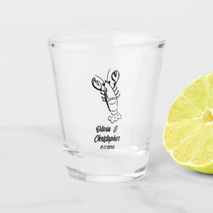 Hochzeitsgeschenk im nautischen Neuengland-Stil, b Schnapsglas