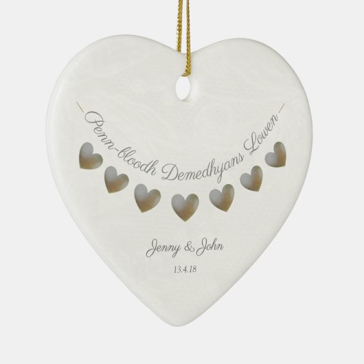 Hochzeitsgeschenk in Cornisch Keramik Ornament (Rechts)