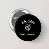 Hochzeitsgeschenk Junggeselinnen-Abschied Honeymoo Button (Vorne & Hinten)