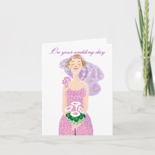 Hochzeitsgeschenk Karte (Vorderseite)