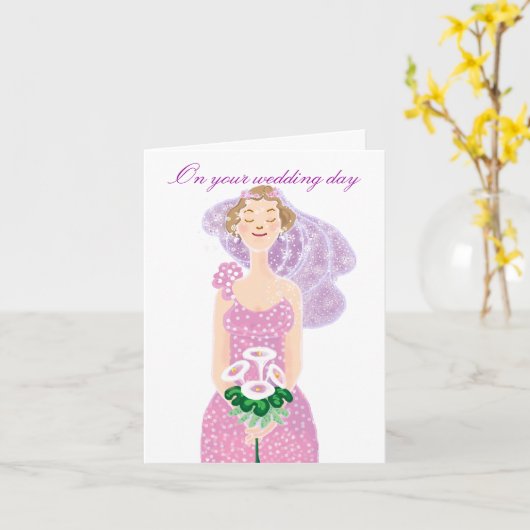 Hochzeitsgeschenk Karte (Gelbe Blume)