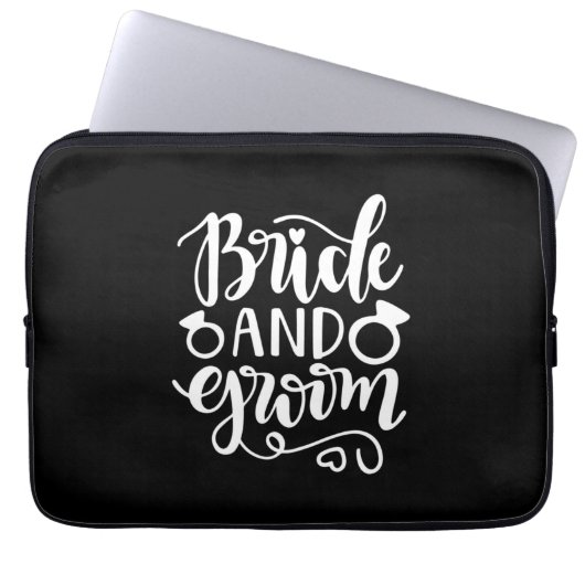 Hochzeitsgeschenk Laptopschutzhülle (Vorderseite)