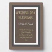 Hochzeitsgeschenk! Maßgeschneiderte Segen Hochzeit Fotoplatte (Vorderseite)
