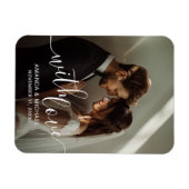 Hochzeitsgeschenk mit dem Text 'Mit Liebe' und eig Magnet (Horizontal)