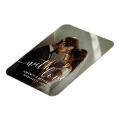Hochzeitsgeschenk mit dem Text 'Mit Liebe' und eig Magnet (Linke Seite)