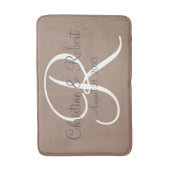 Hochzeitsgeschenk mit Monogramm Badmatte Badematte (Vorderseite Vertikal)