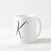 Hochzeitsgeschenk mit monogrammiertem Anfangsbuchs Kaffeetasse (VorderseiteRechts)