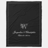 Hochzeitsgeschenk Neu verheiratetes Couple Keepake Fleecedecke (Vorderseite)