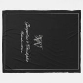 Hochzeitsgeschenk Neu verheiratetes Couple Keepake Fleecedecke (Vorderseite (Horizontal))