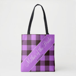 Hochzeitsgeschenk Orchid Tartan Mutter der Braut Tasche