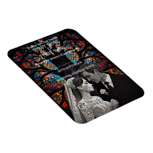 Hochzeitsgeschenk personalisierte Geschenkideen Magnet (Rechte Seite)