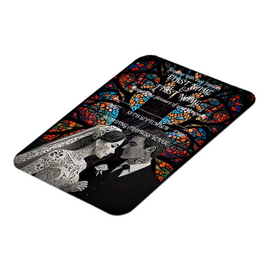 Hochzeitsgeschenk personalisierte Geschenkideen Magnet (Linke Seite)