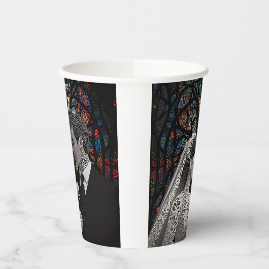 Hochzeitsgeschenk personalisierte Geschenkideen Pappbecher (Links)