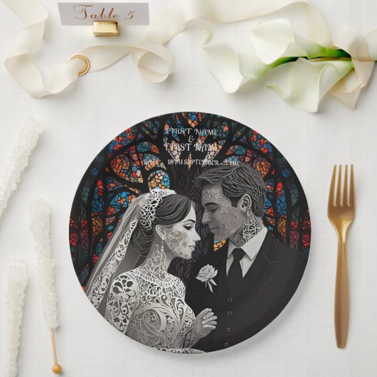 Hochzeitsgeschenk personalisierte Geschenkideen Pappteller (Hochzeit)