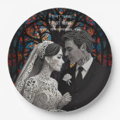 Hochzeitsgeschenk personalisierte Geschenkideen Pappteller (Vorderseite)