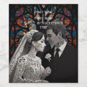 Hochzeitsgeschenk personalisierte Geschenkideen Weinetikett (Einzelnes Label)