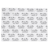 Hochzeitsgeschenk personalisierte Namenskollage Große Geschenktüte (Rückseite)