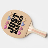 Hochzeitsgeschenk Pong Paddel, NUR VERSCHMUTZT Tischtennis Schläger (Seitenansicht)