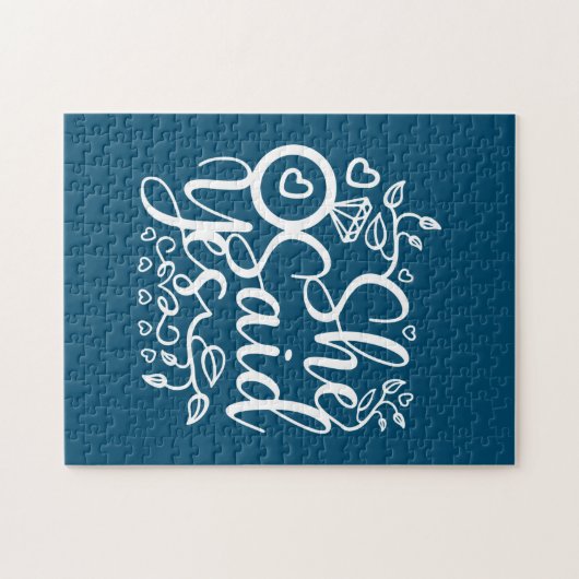 Hochzeitsgeschenk sagt sie ja puzzle (Horizontal)