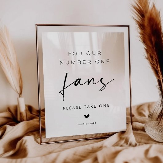 Hochzeitsgeschenk-Schild für unsere Nummer Eins Fa Poster