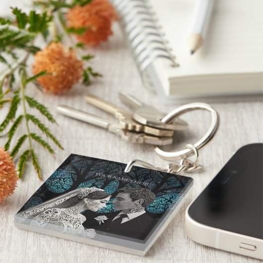 Hochzeitsgeschenk Schlüsselanhänger (Vorderseite rechts)