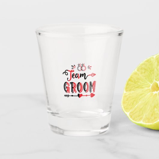 Hochzeitsgeschenk Schnapsglas (Vorderseite)