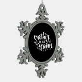 Hochzeitsgeschenk Schneeflocken Zinn-Ornament (Links)