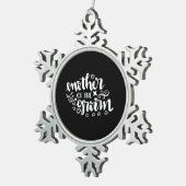 Hochzeitsgeschenk Schneeflocken Zinn-Ornament (Rechts)