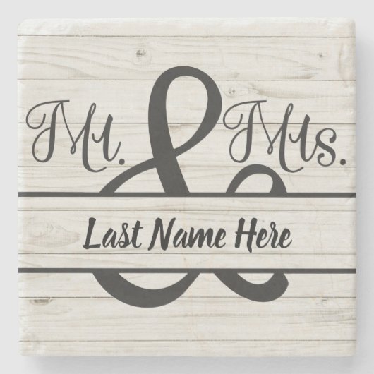 Hochzeitsgeschenk Stone Untersetzer (Vorderseite)