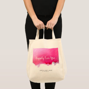 Hochzeitsgeschenk-Tasche glücklich immer nach rosa Tragetasche
