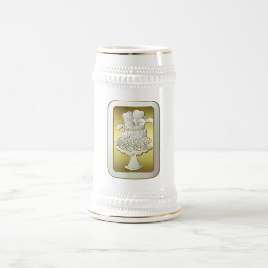 Hochzeitsgeschenk-Tasse Bierglas (Mittel)