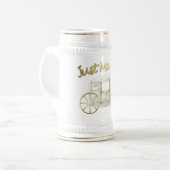 Hochzeitsgeschenk-Tasse Bierglas (Vorderseite Links)