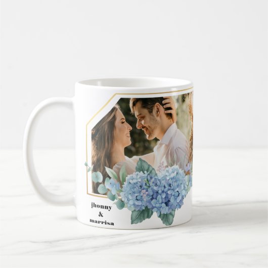 Hochzeitsgeschenk-Tasse Kaffeetasse (Links)