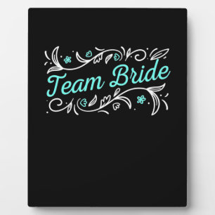 Hochzeitsgeschenk   Team Bride Fotoplatte