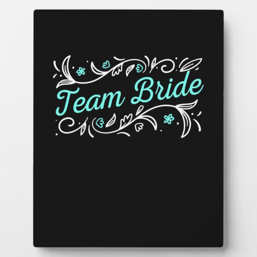 Hochzeitsgeschenk | Team Bride Fotoplatte (Vorderseite)
